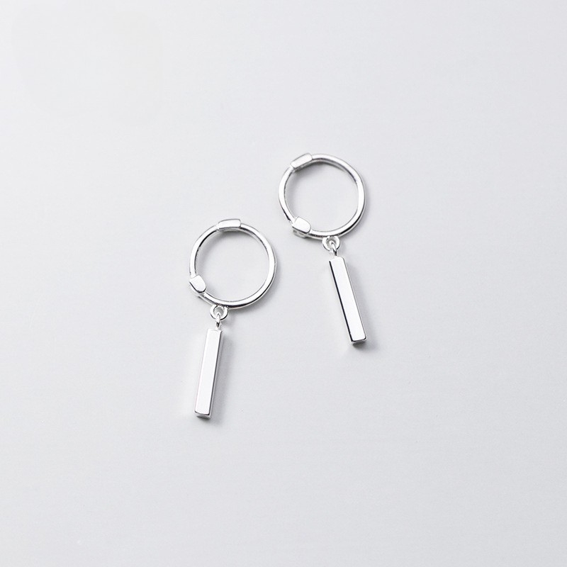 SE22544 S925 Silver ear buckle Korean simple earring