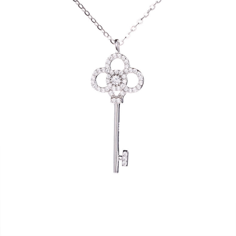 N22712 S925 silver high-end key necklace