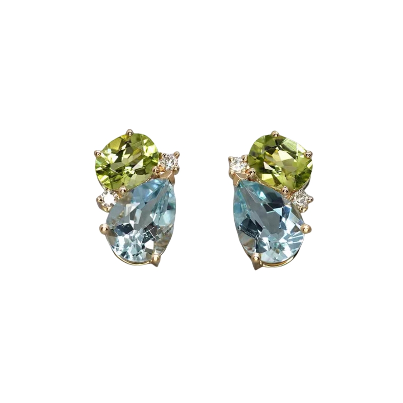 E22813 S925 silver zircon stud earring