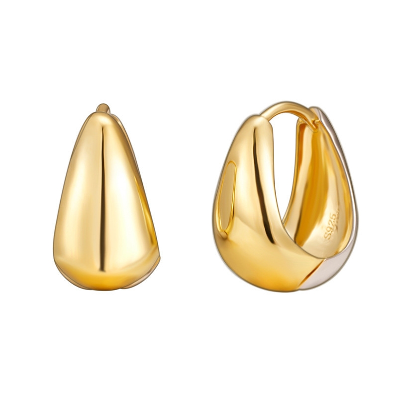 E22868 S925 silver color separation water drop earring