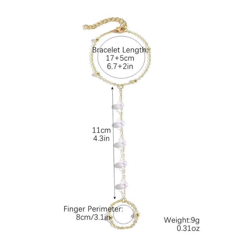 B22651 S925 silver hand jewelry bracelet ring